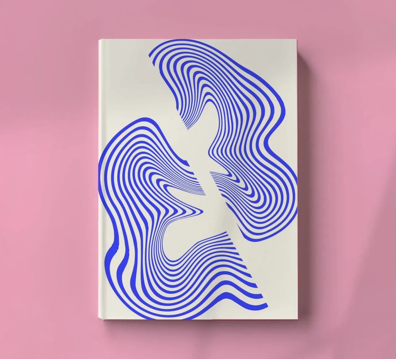 Waves of Motion  | Minimal Art  | Hypontic notebook by PrintCessStudio