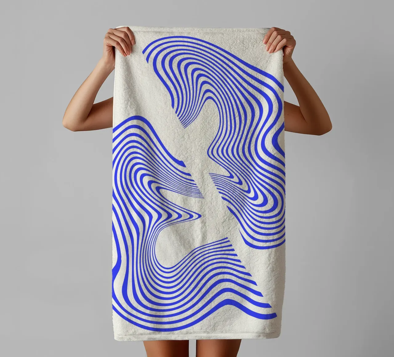 Waves of Motion  | Minimal Art  | Hypontic asciugamano da bagno da PrintCessStudio