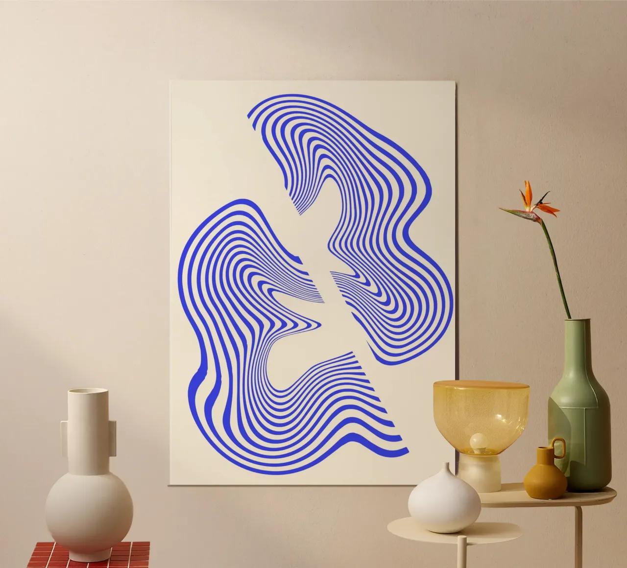 Waves of Motion  | Minimal Art  | Hypontic alluminio dibond da PrintCessStudio