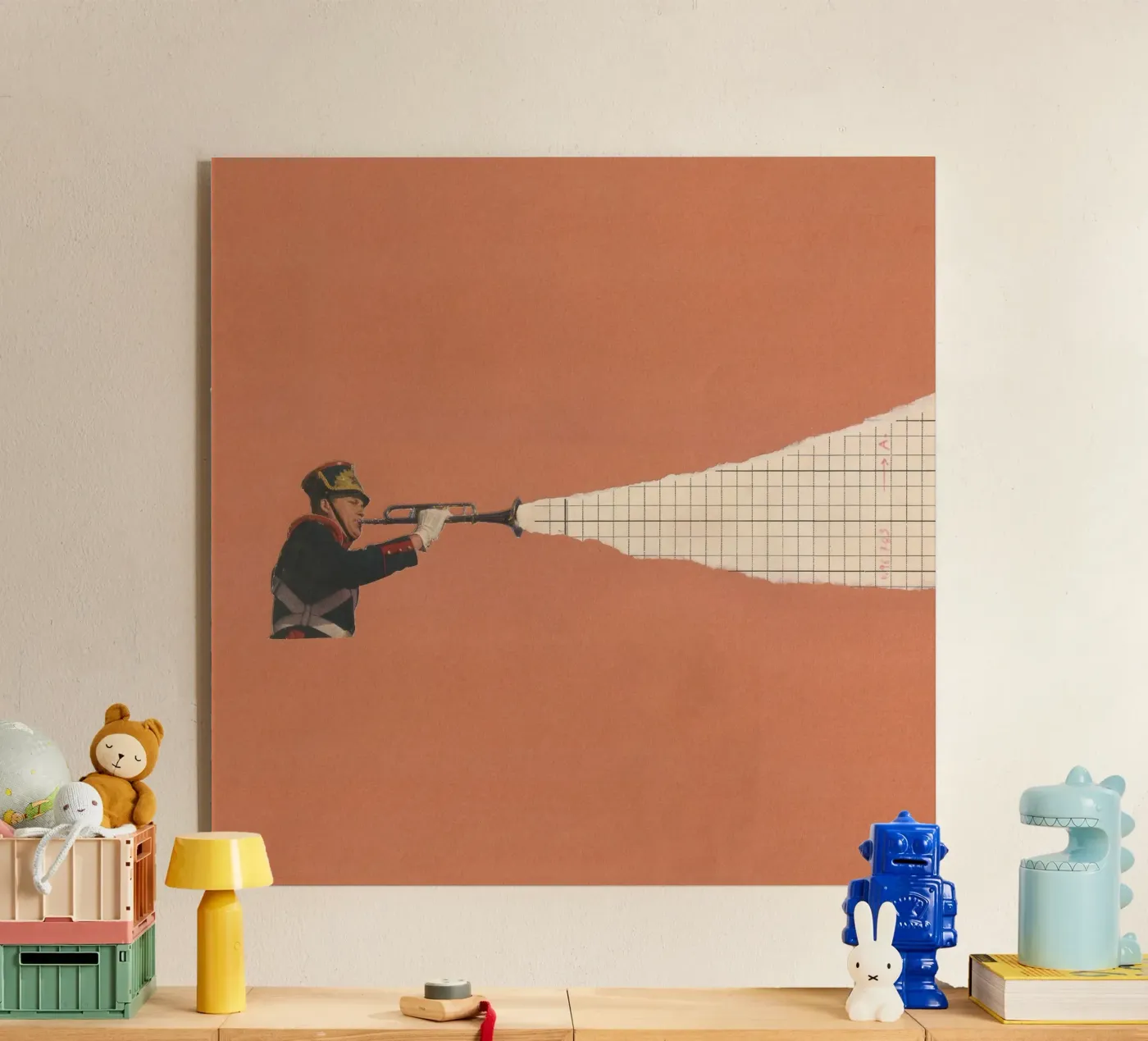 Torn Trumpet plexiglass da Carlos Quitério