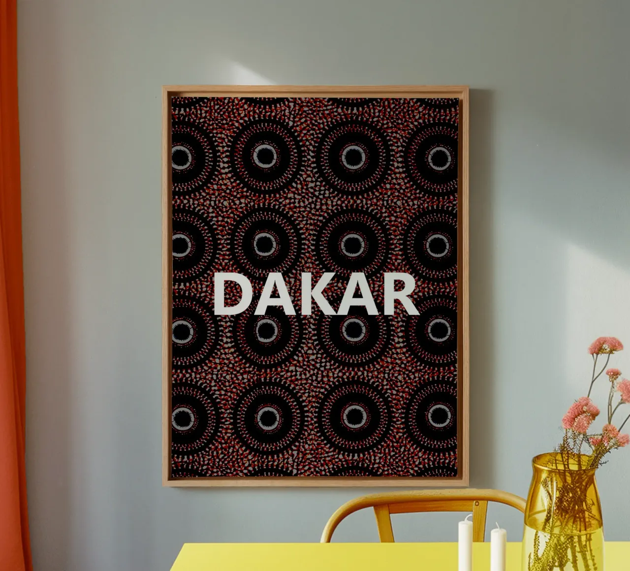 Dakar tela con Cornice a cassetta da Mathudace Créas