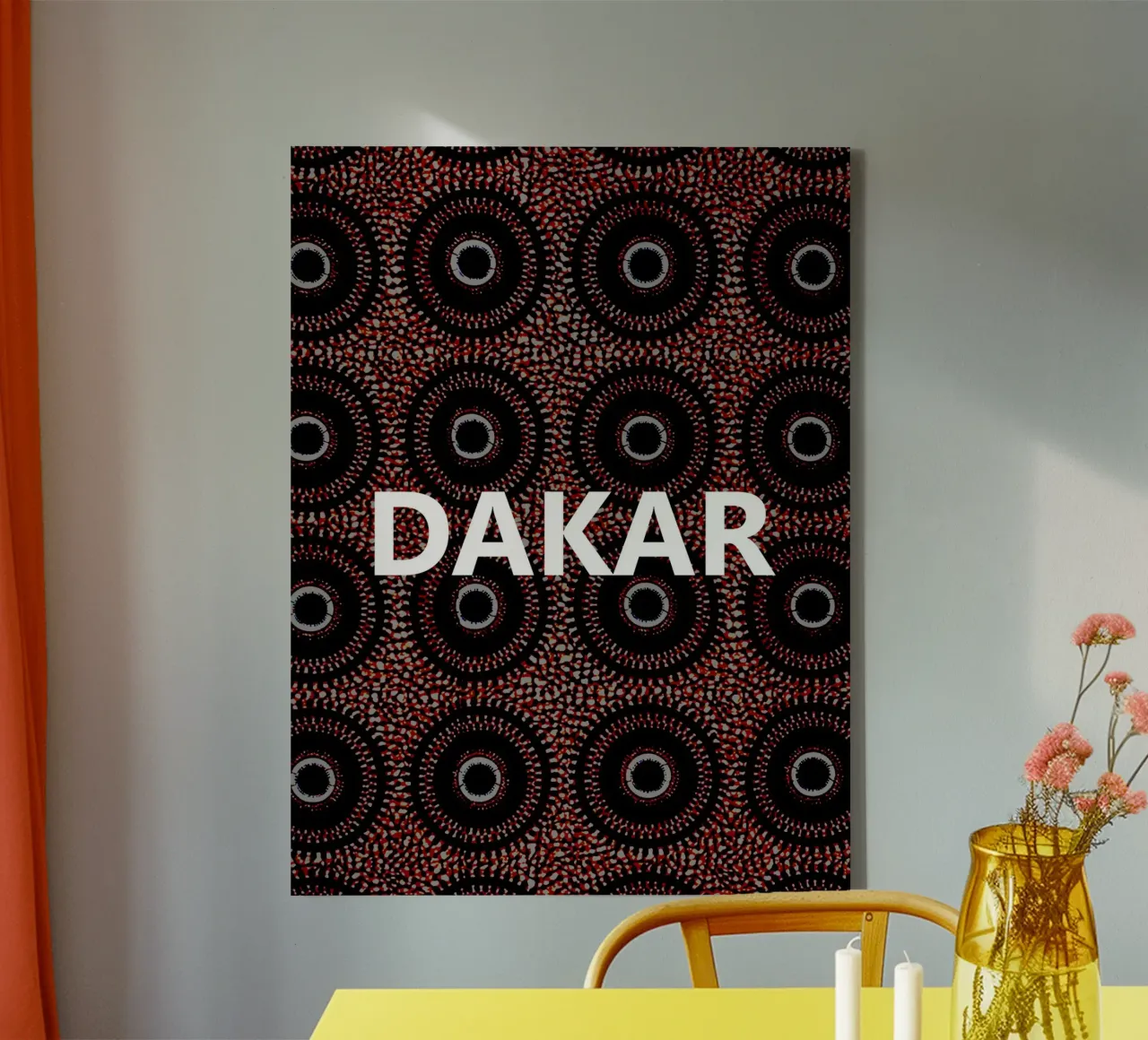 Dakar tela con Cornice a cassetta da Mathudace Créas