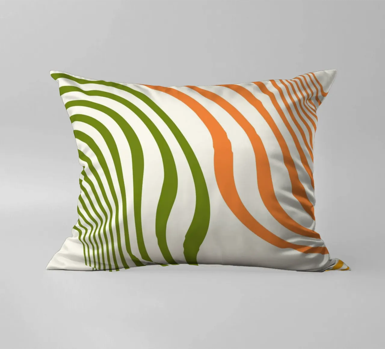 Vibrant Currents | Minimal Art | Wavy cuscino da PrintCessStudio