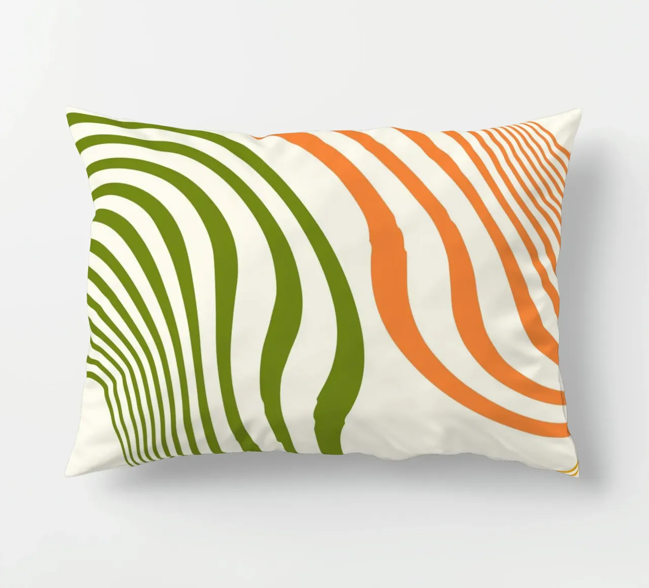 Vibrant Currents | Minimal Art | Wavy cuscino da PrintCessStudio