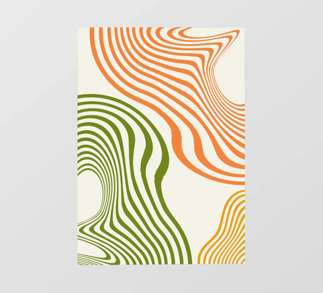 Vibrant Currents | Minimal Art | Wavy telo in pvc da PrintCessStudio