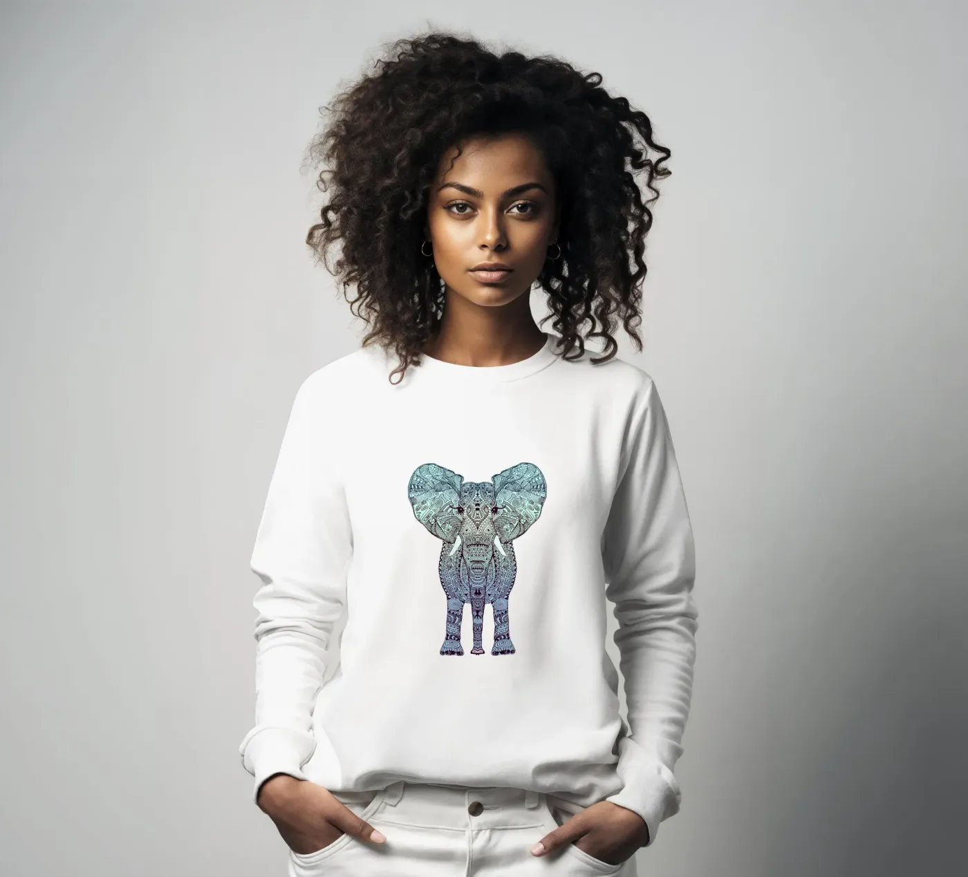 Mint Elephant felpa da Monika Strigel
