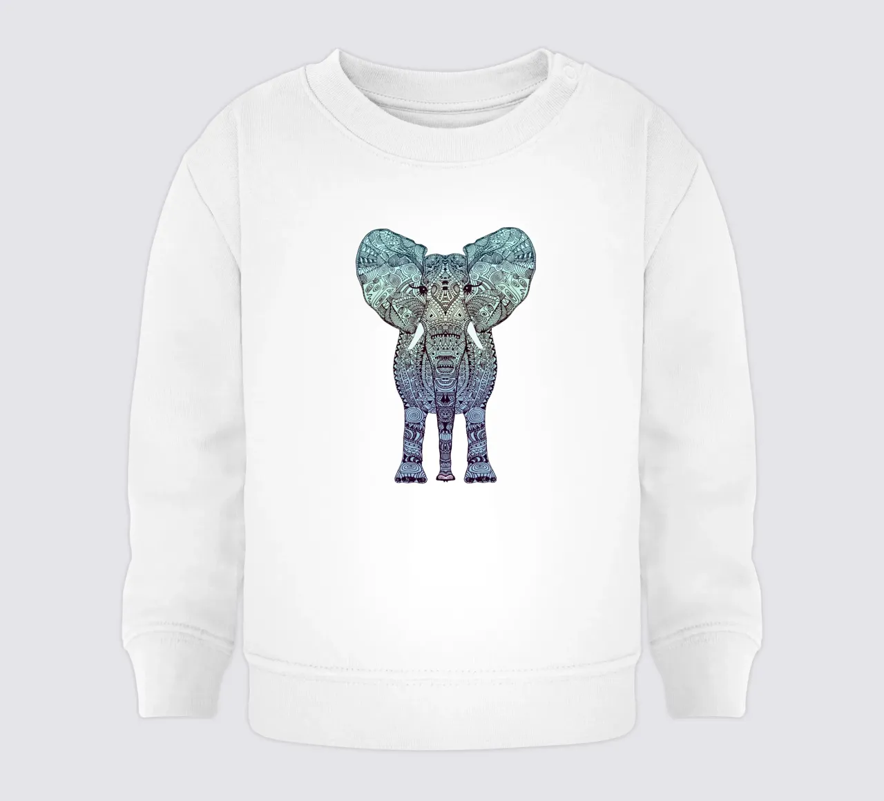 Mint Elephant felpa neonato da Monika Strigel