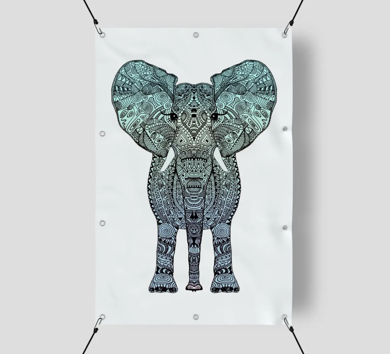 Mint Elephant telo in pvc da Monika Strigel