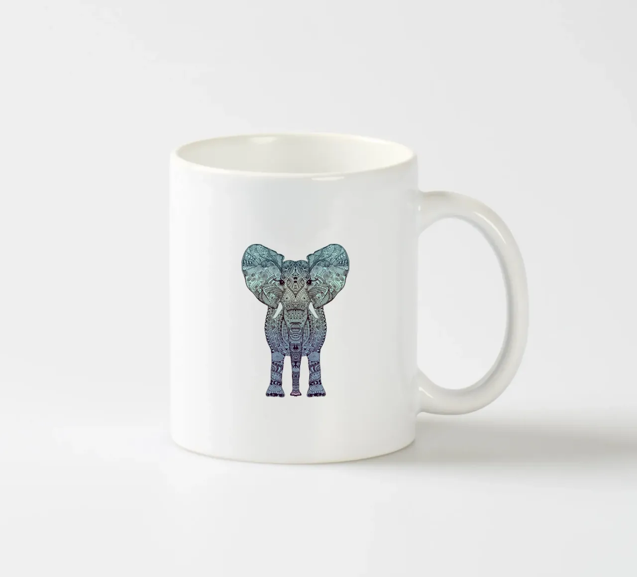 Mint Elephant tazza in ceramica da Monika Strigel