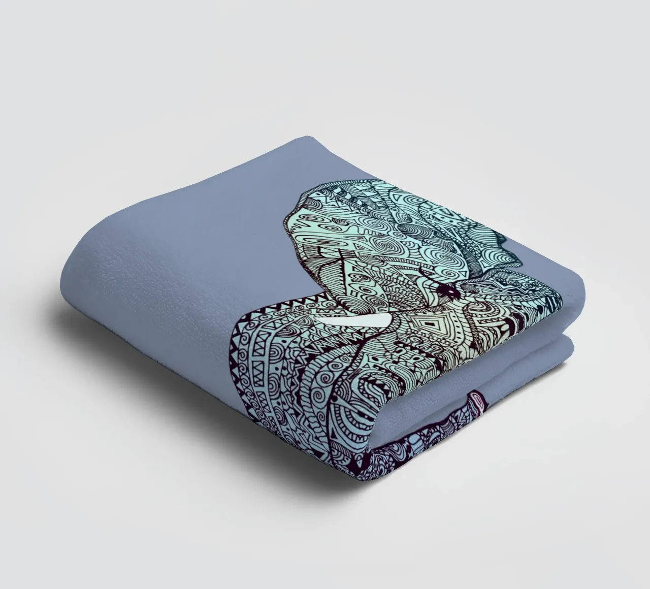 Mint Elephant asciugamano da bagno da Monika Strigel