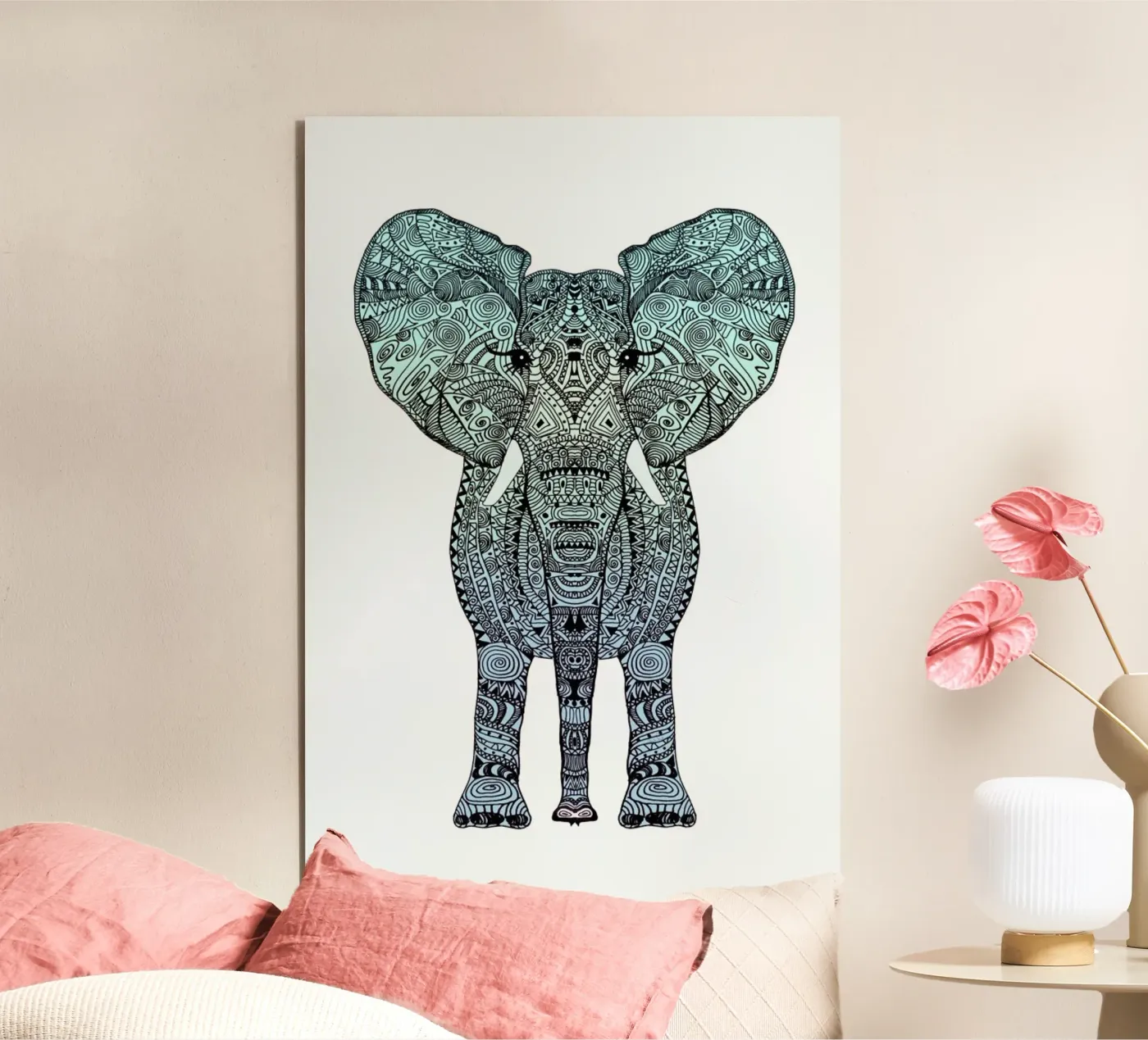 Mint Elephant forex plate by Monika Strigel