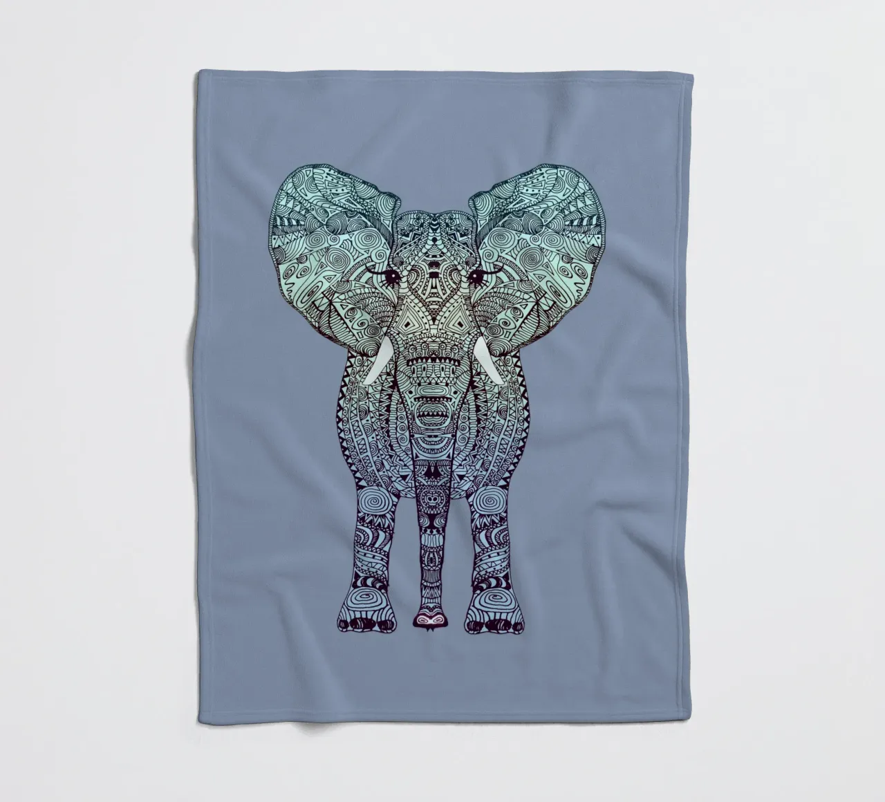 Mint Elephant coperta in pile da Monika Strigel