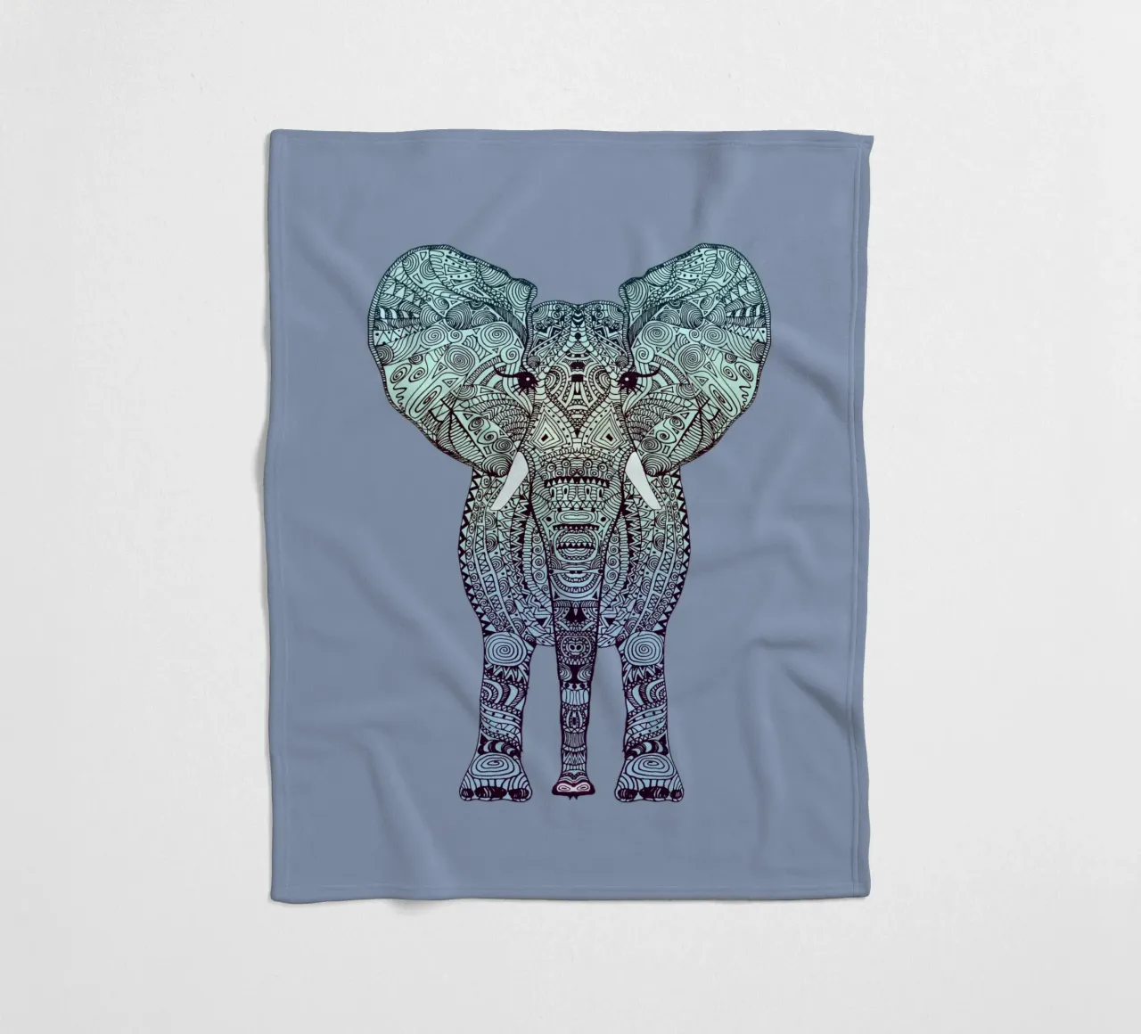 Mint Elephant coperta in pile da Monika Strigel