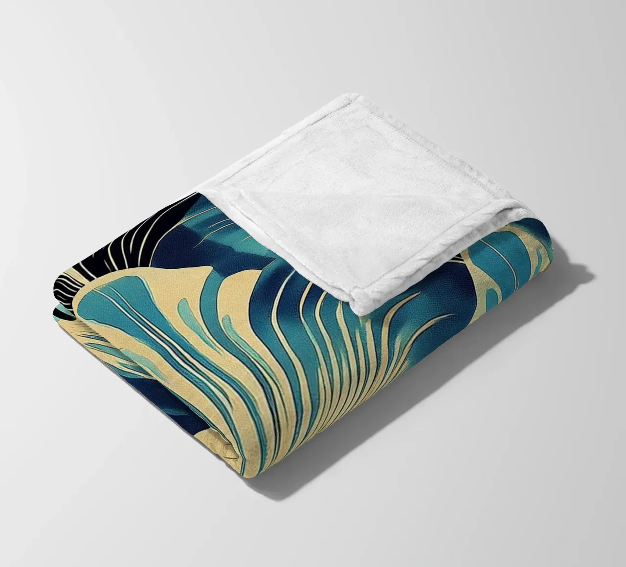 Art Deco fleece blanket by Nikis Art Studio