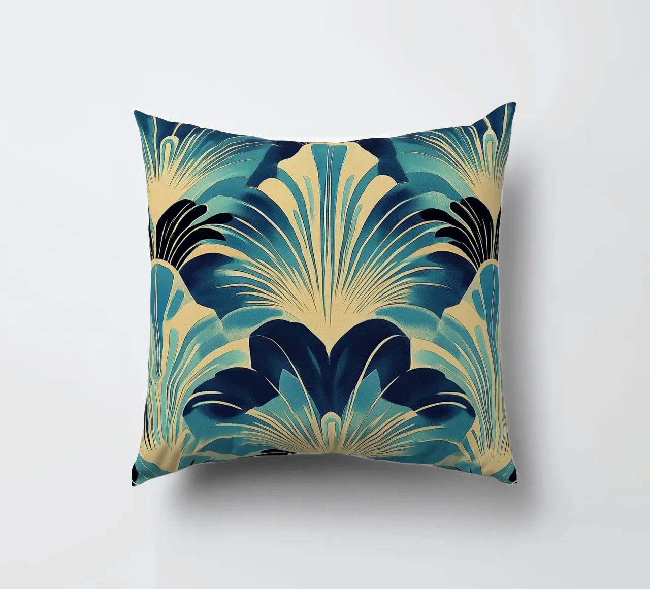 Art Deco decorative cushion by Nikis Art Studio