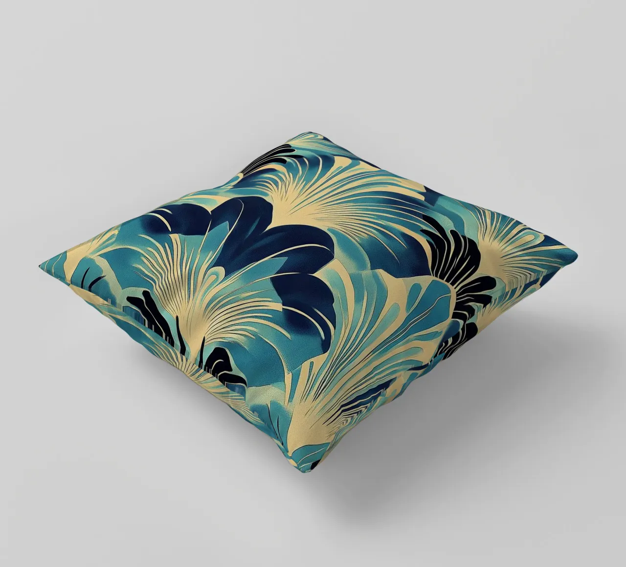 Art Deco decorative cushion by Nikis Art Studio