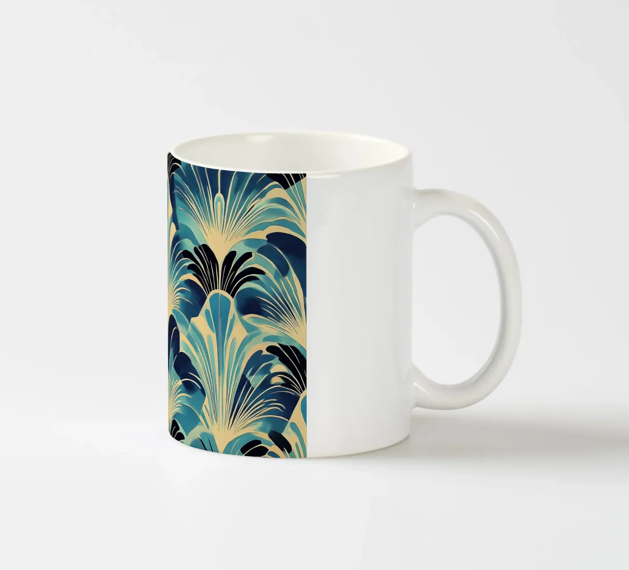 Art Deco tazza in ceramica da Nikis Art Studio