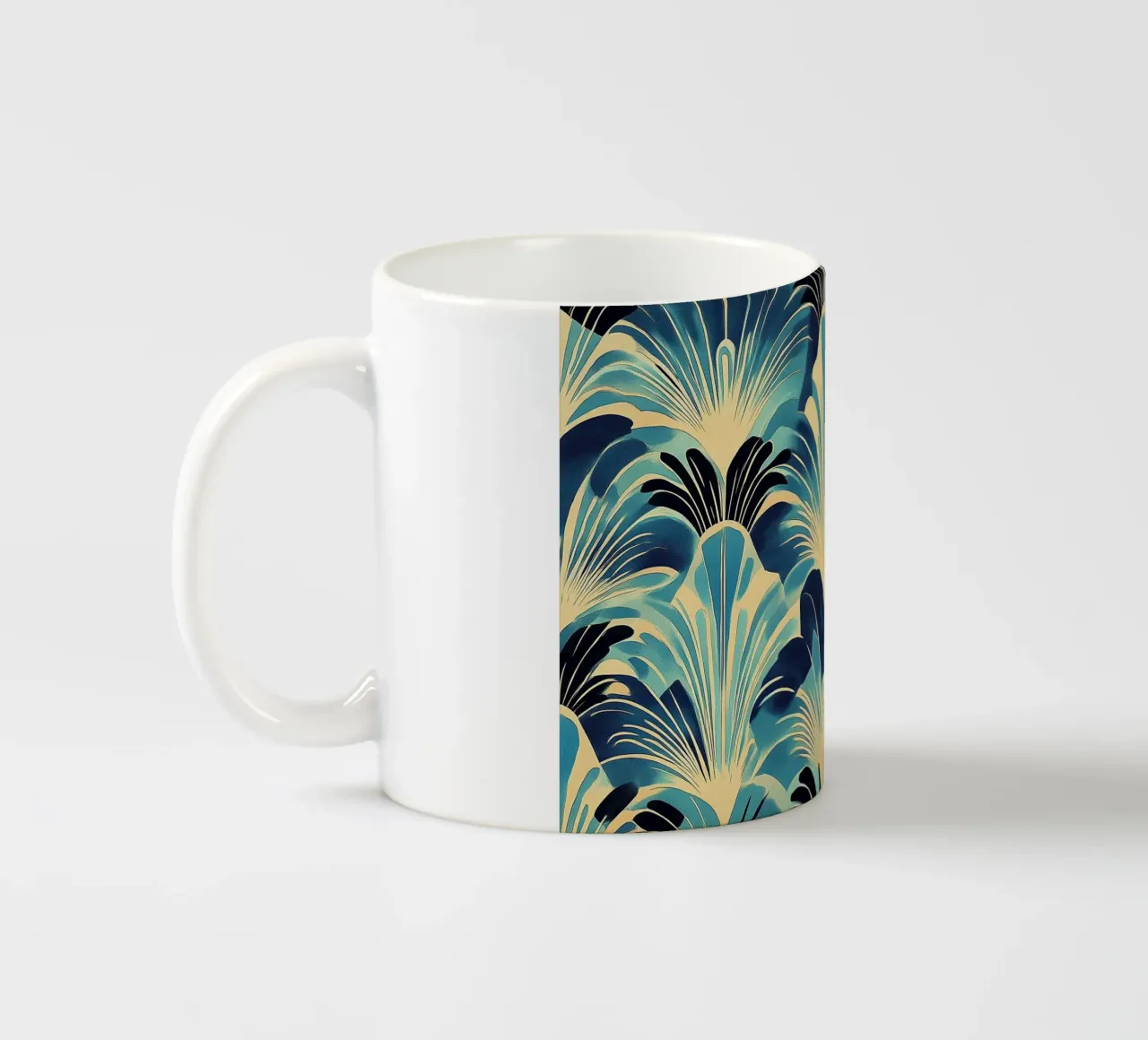Art Deco tazza in ceramica da Nikis Art Studio