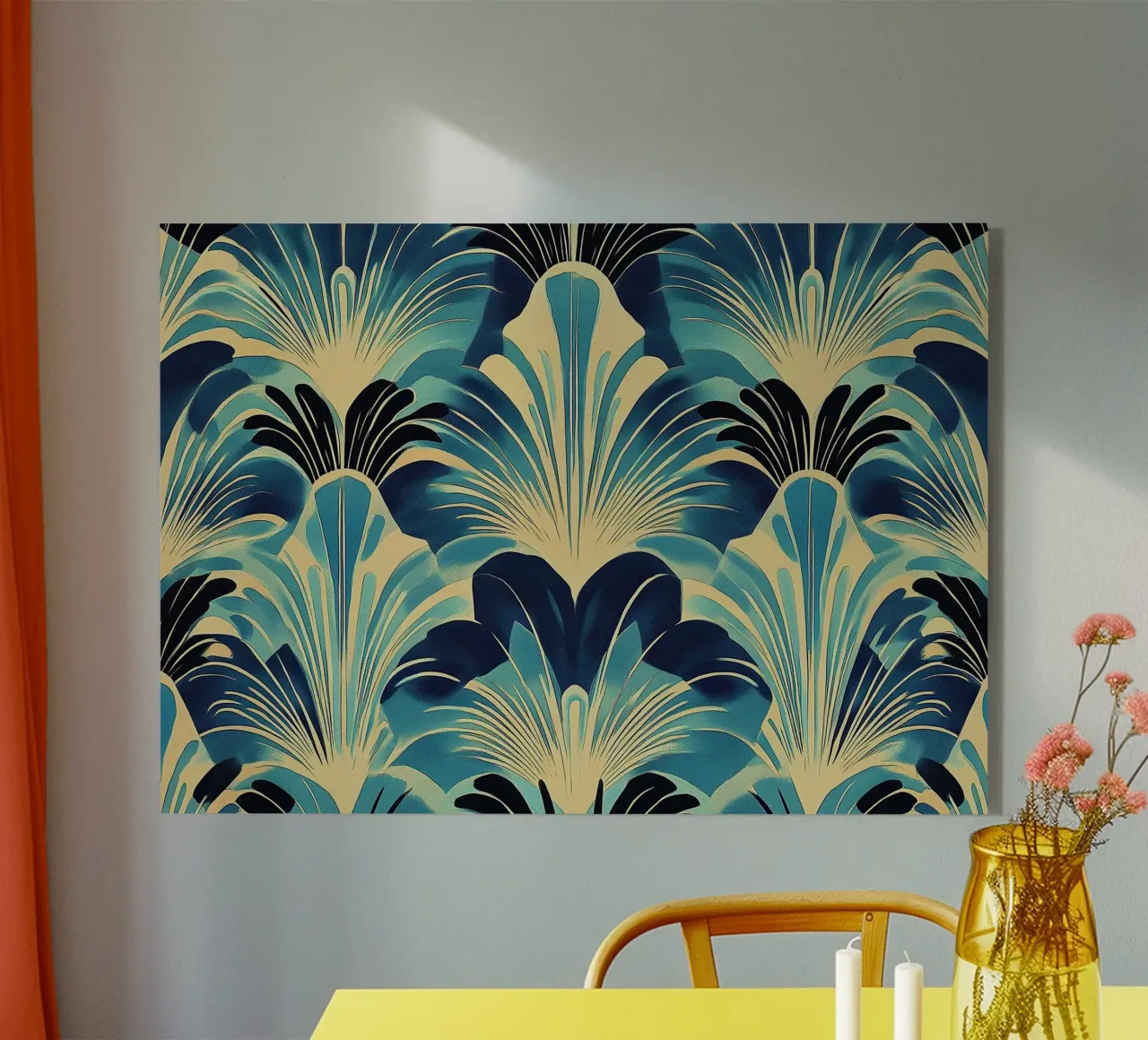 Art Deco acrylic glass by Nikis Art Studio