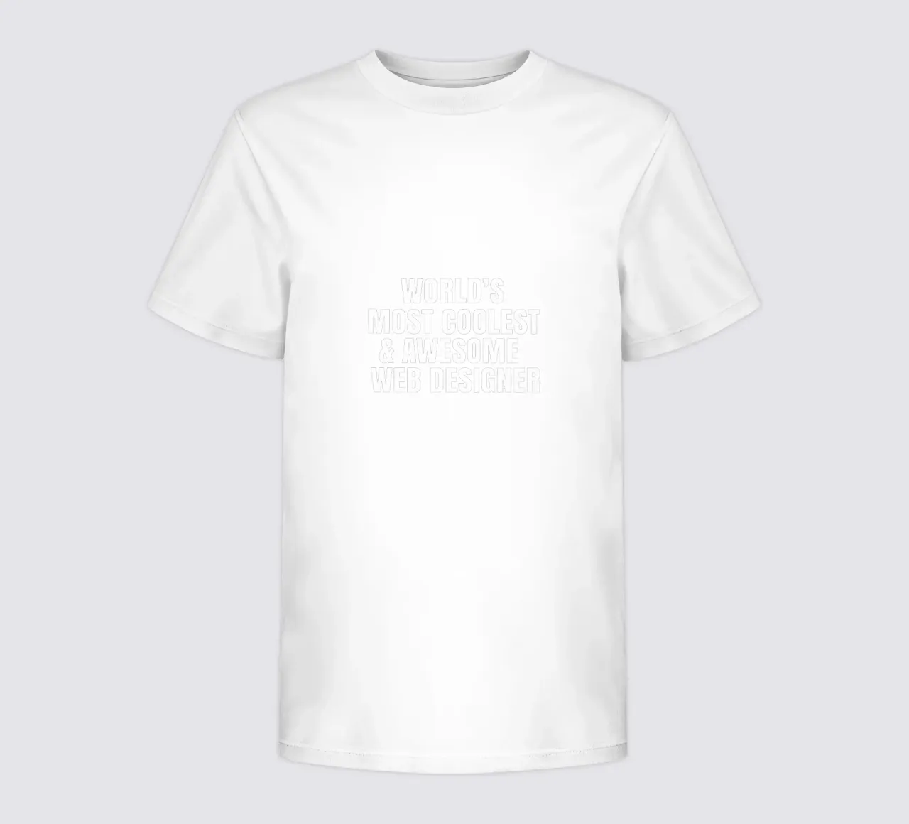 World's most coolest and awesome web designer t-shirt bambini da happieeagle