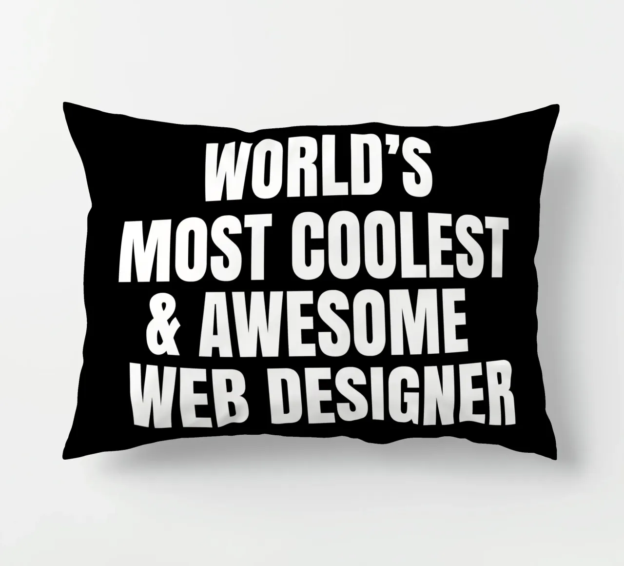World's most coolest and awesome web designer kussen van happieeagle