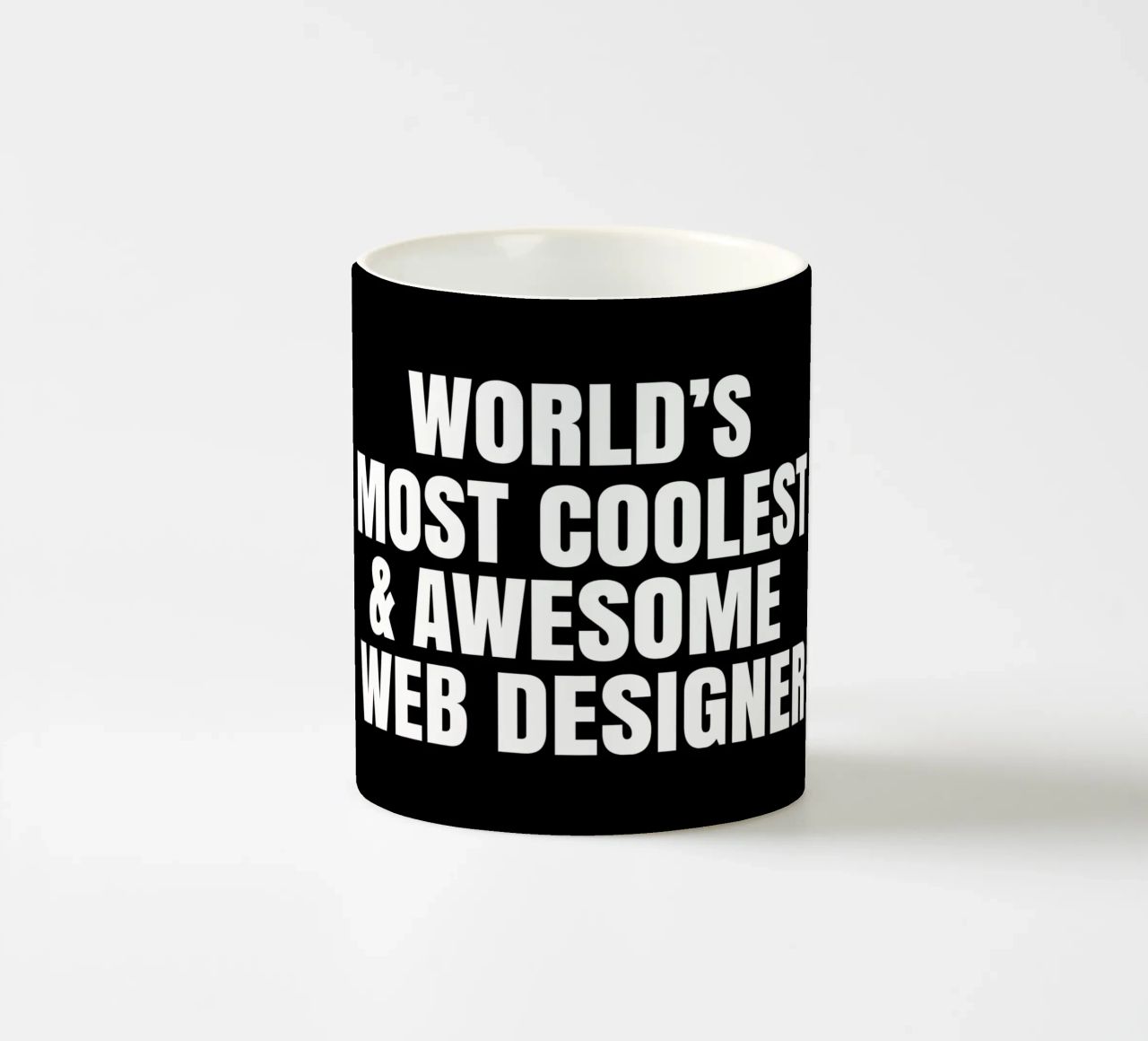 World's most coolest and awesome web designer tazza in ceramica da happieeagle