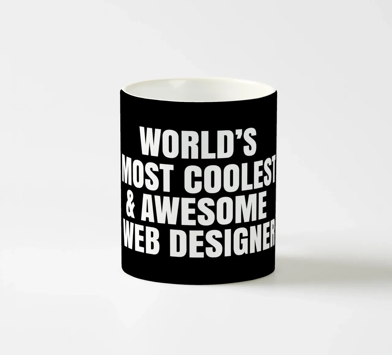 World's most coolest and awesome web designer Keramik Tasse von happieeagle