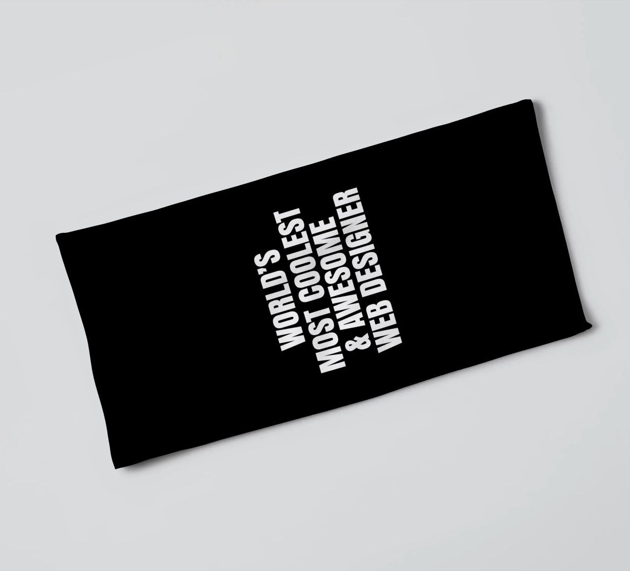 World's most coolest and awesome web designer asciugamano da bagno da happieeagle