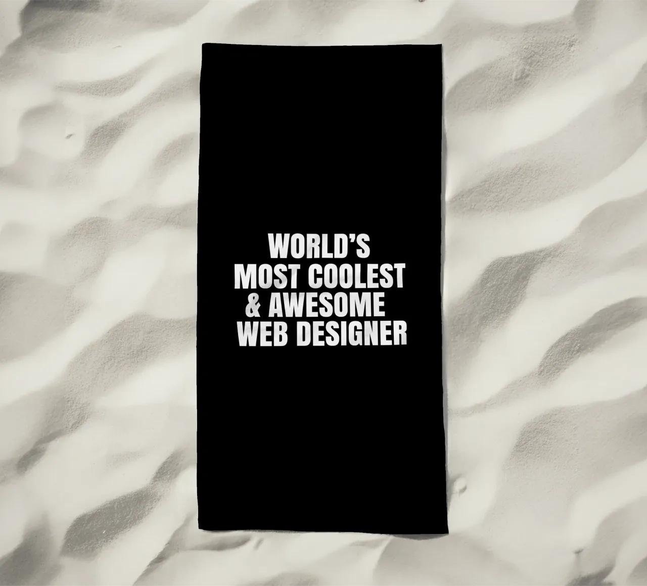 World's most coolest and awesome web designer Strandtuch von happieeagle