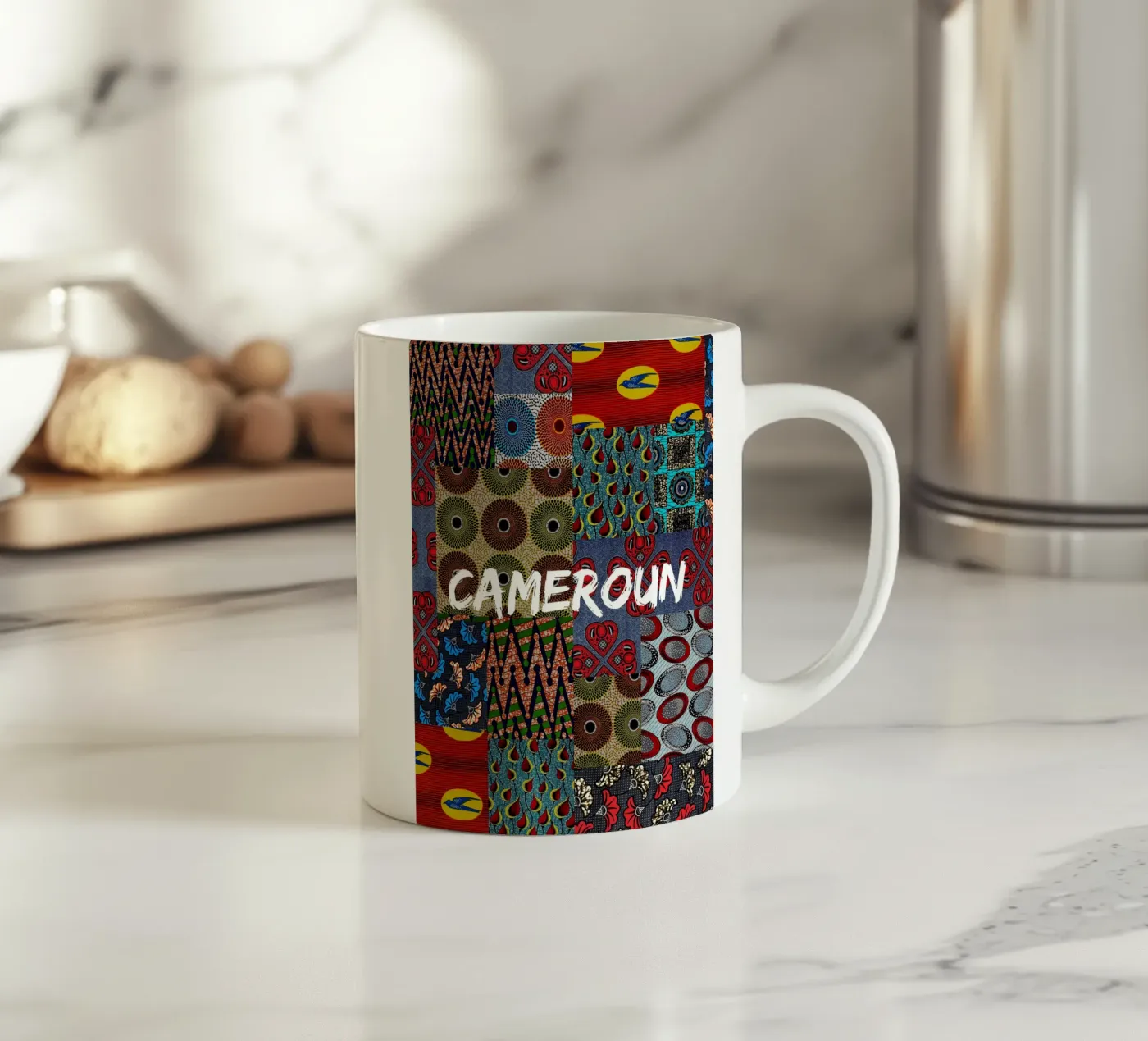 Cameroun ceramic mug by Mathudace Créas