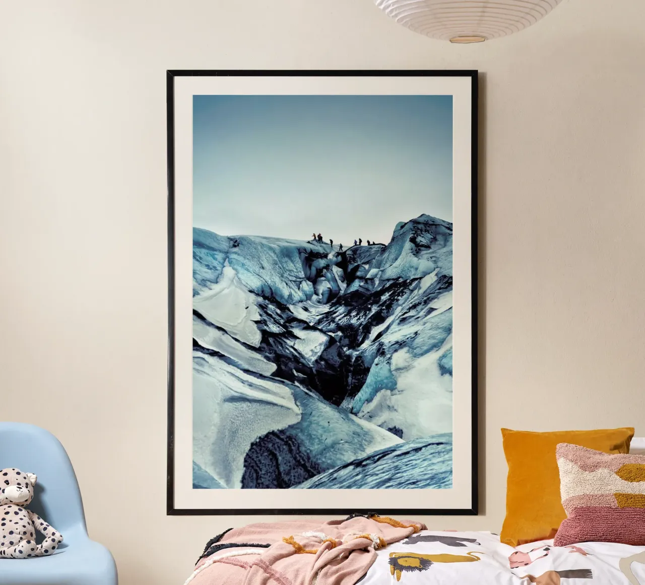 On The Rocks poster with wooden frame by Cordula Schaefer