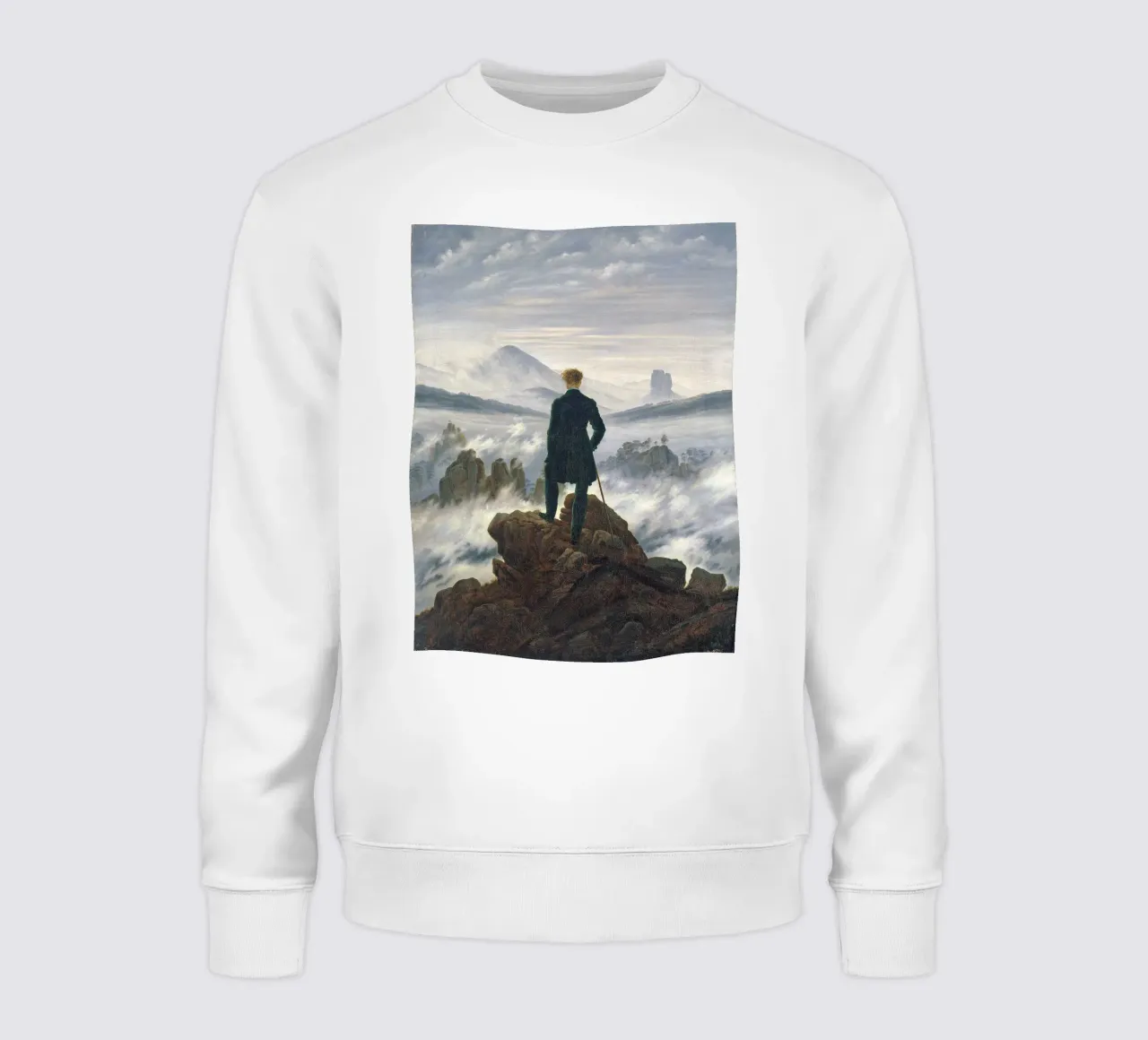 Wanderer Above the Sea of Fog felpa da apoloprints