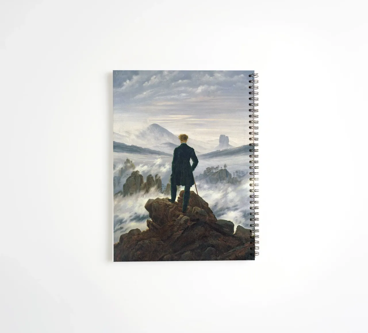 Wanderer Above the Sea of Fog diario ad anelli da apoloprints