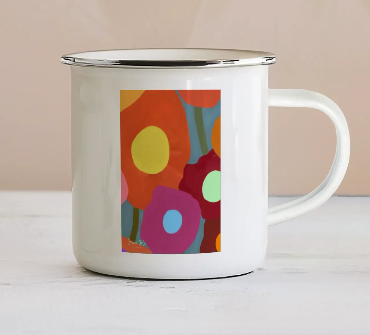 Starlit Breeze tazza in smalto da Mike Leymi
