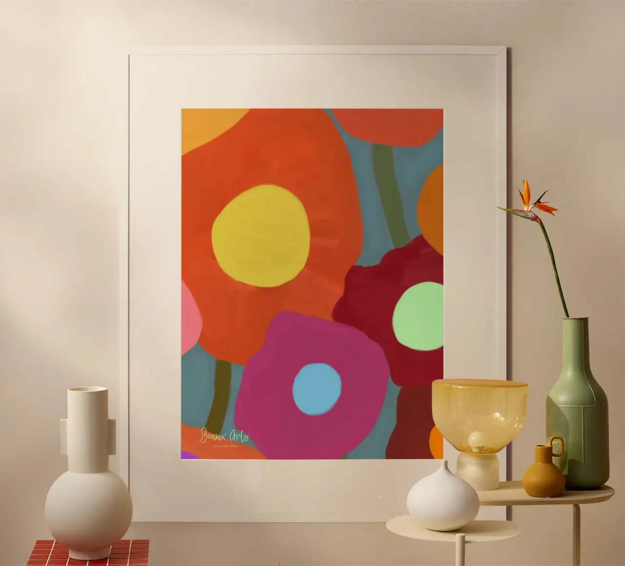 Starlit Breeze poster con telaio in legno da Mike Leymi