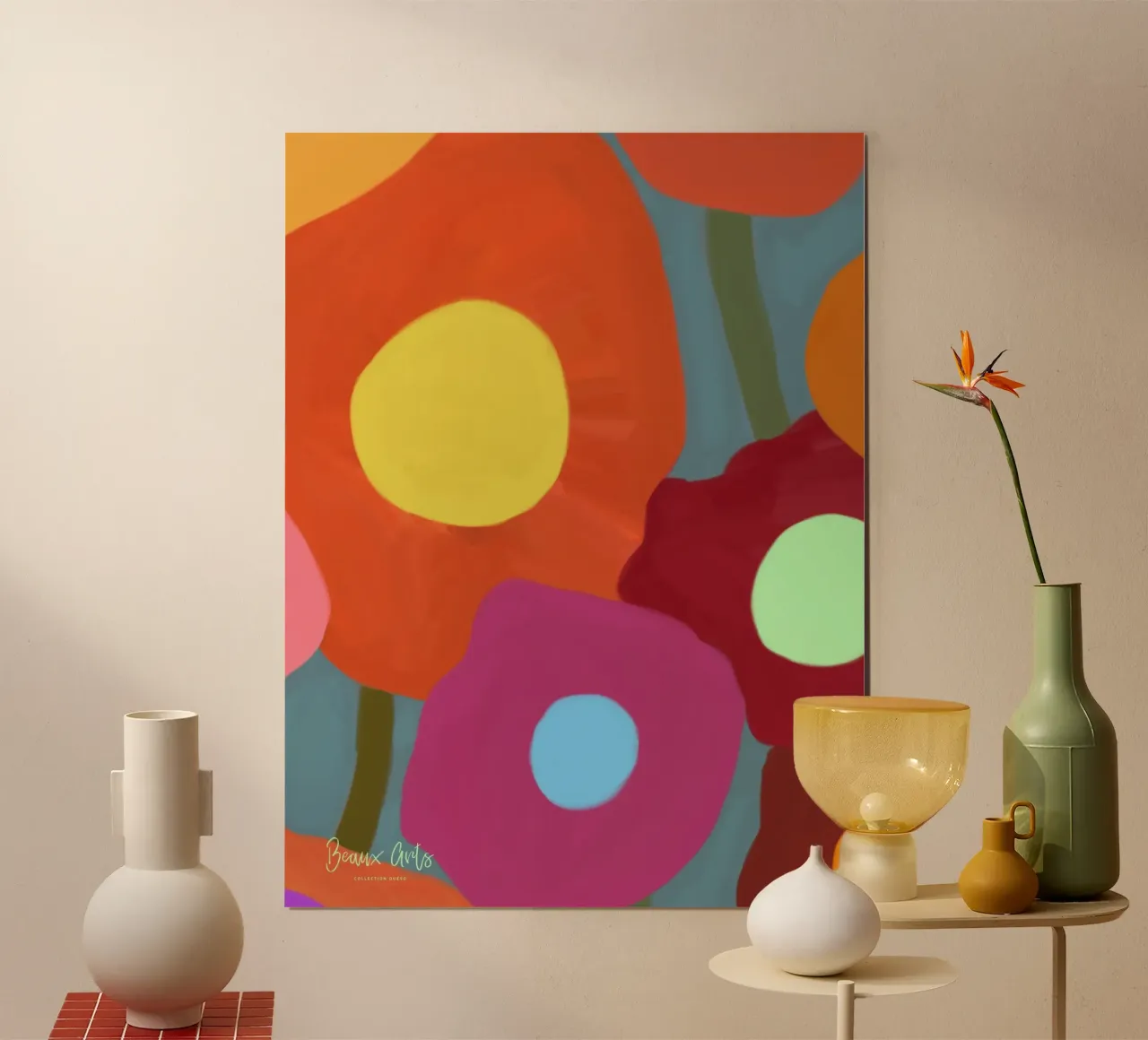 Starlit Breeze poster con telaio in legno da Mike Leymi