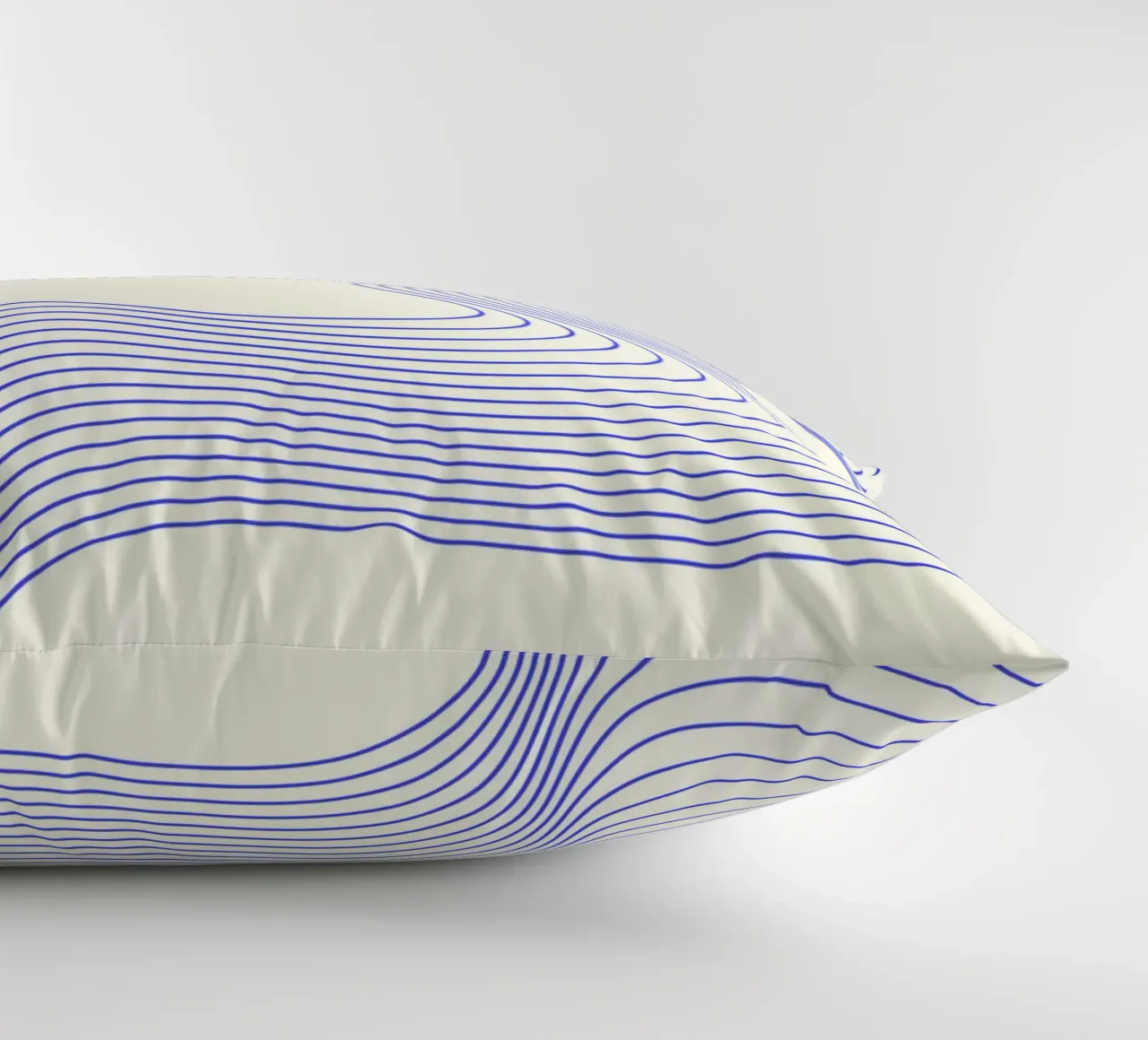 Azure Pulse |  Minimal Art | Hypnotic Blue cuscino da PrintCessStudio