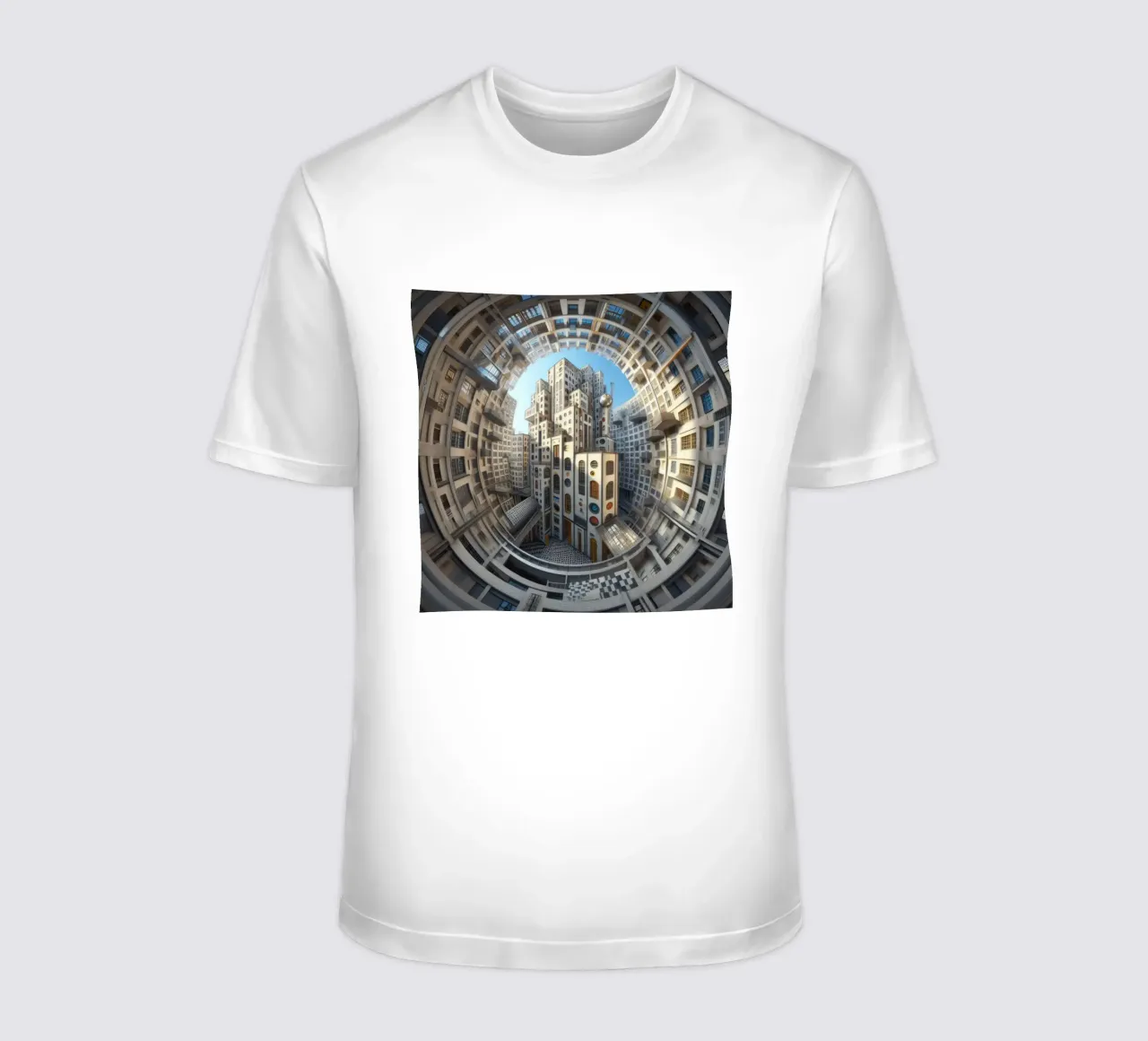 Sphere 013 - Futuristic Circular Cityscape t-shirt da Spheres