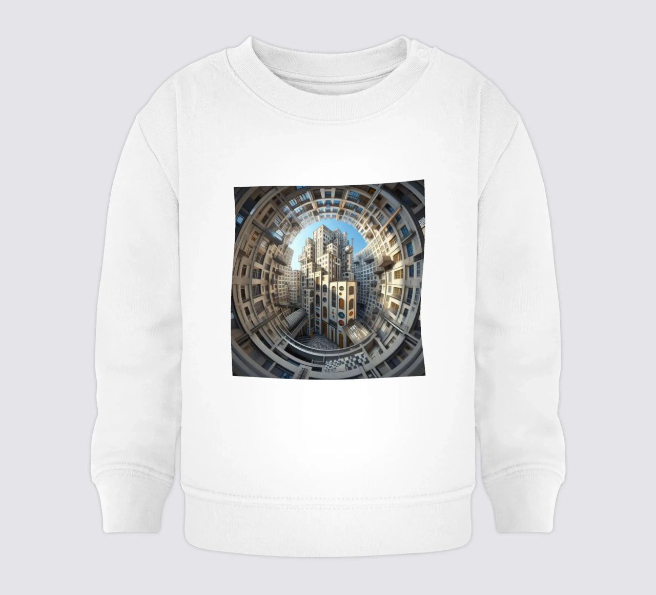 Sphere 013 - Futuristic Circular Cityscape felpa neonato da Spheres