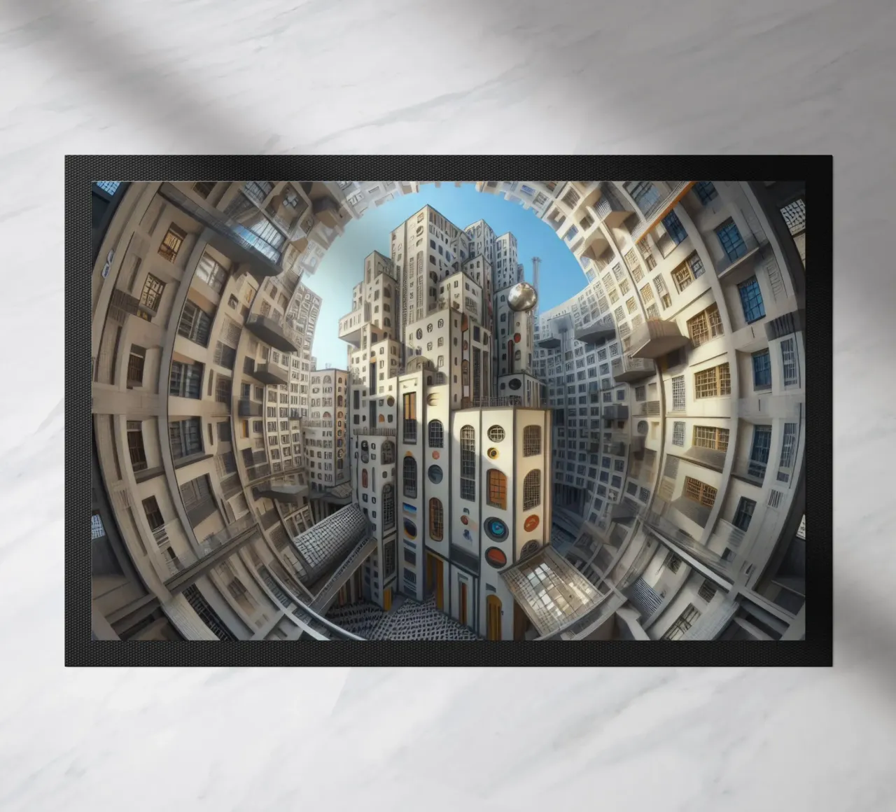 Sphere 013 - Futuristic Circular Cityscape zerbino da Spheres