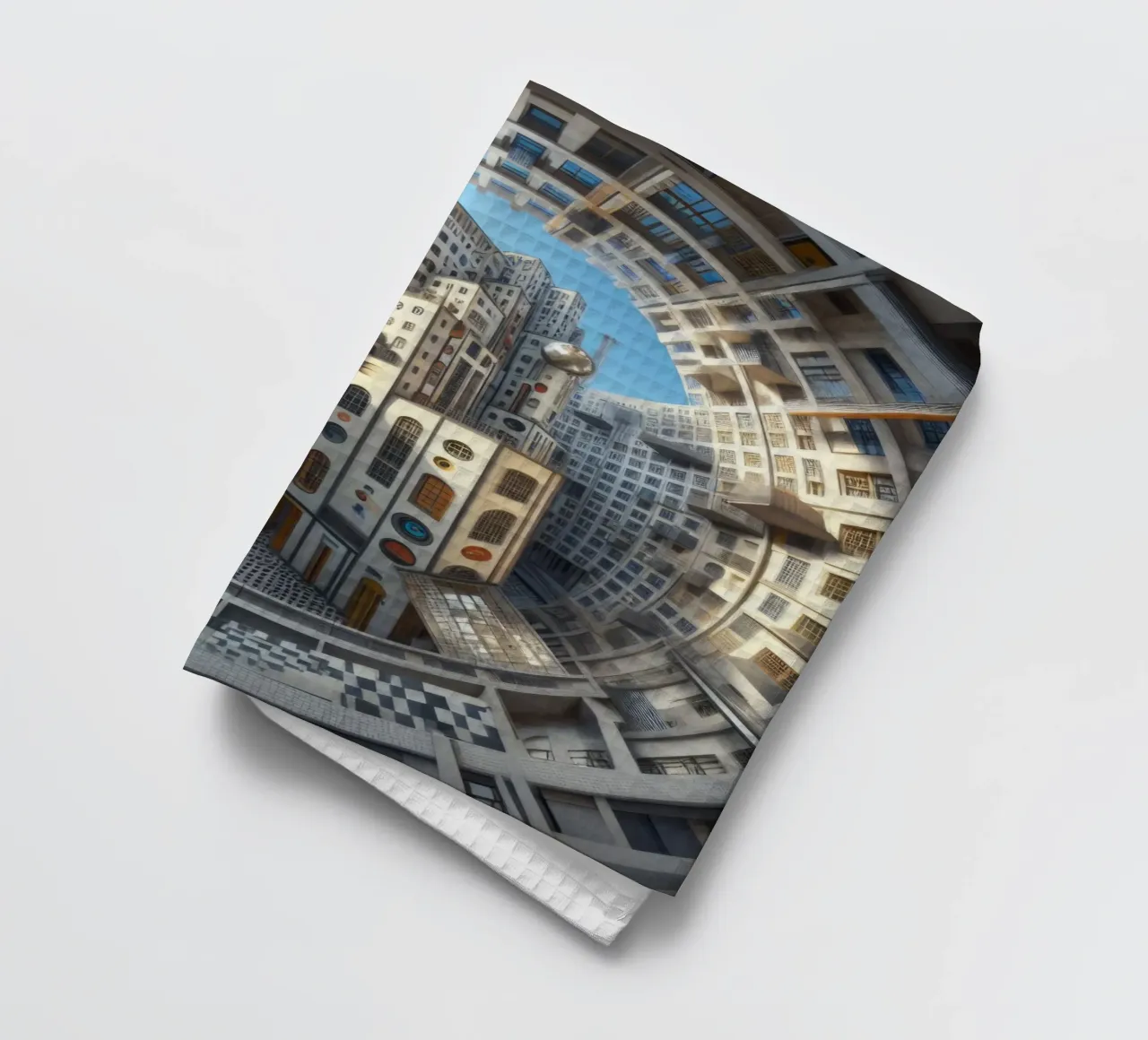 Sphere 013 - Futuristic Circular Cityscape torchon de Spheres