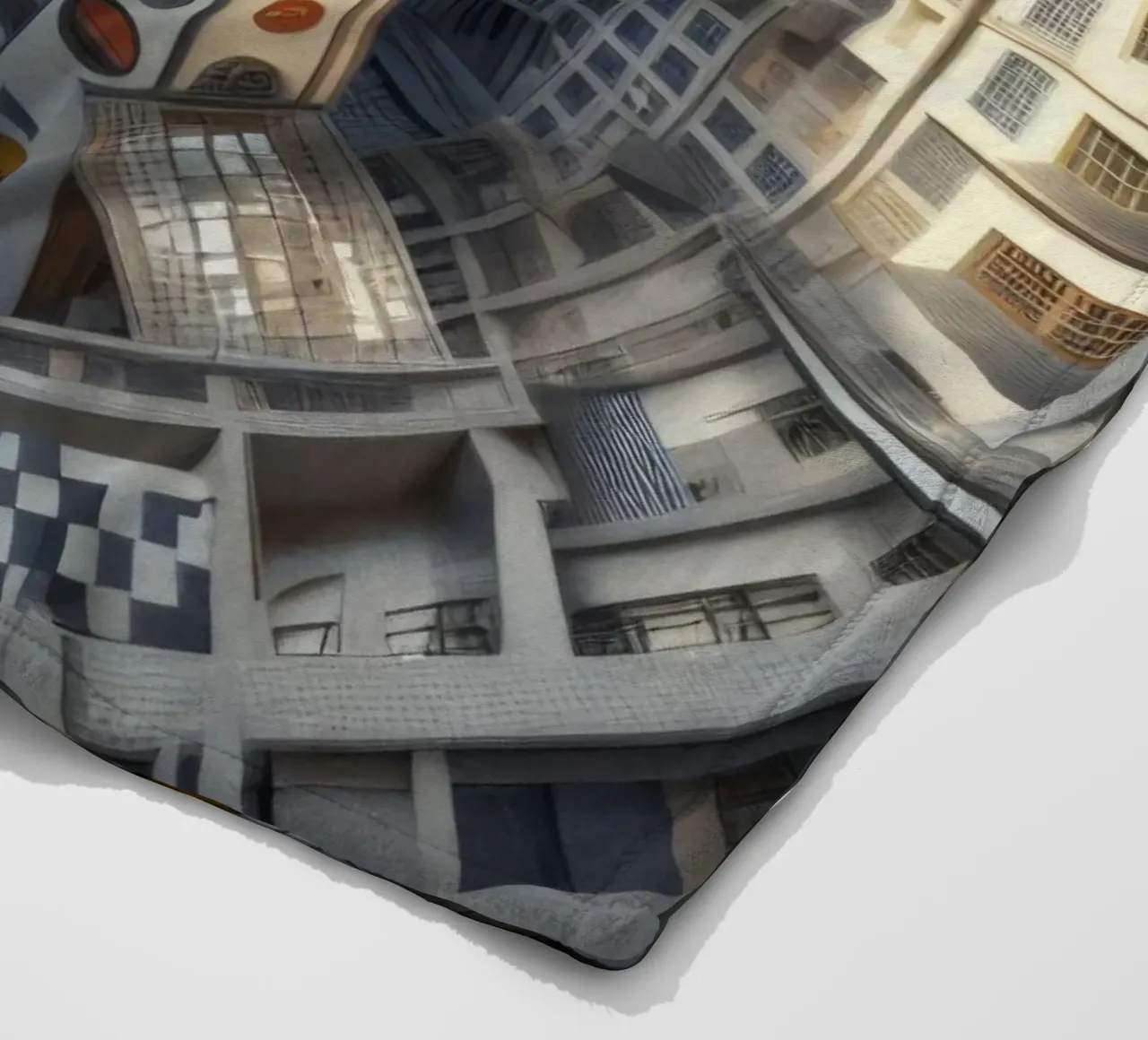 Sphere 013 - Futuristic Circular Cityscape coperta in pile da Spheres