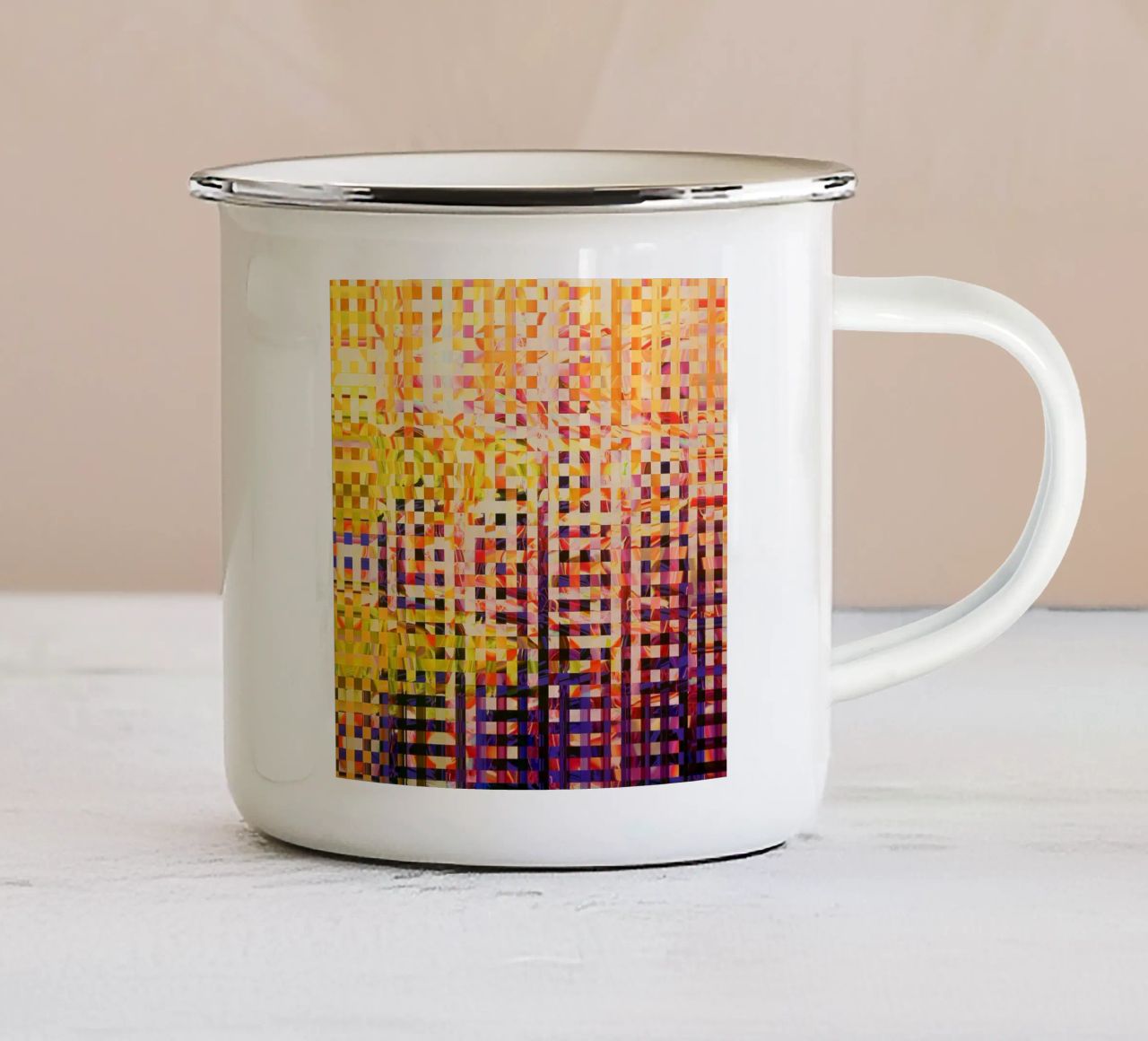 Visible-invisible tazza in smalto da Edenart