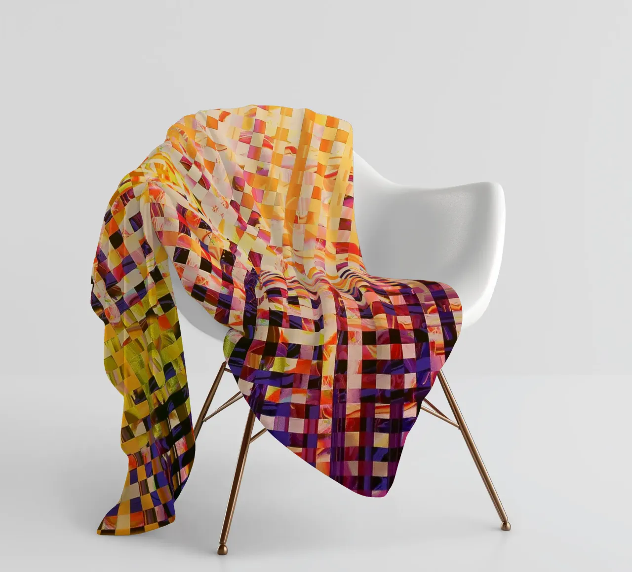 Visible-invisible fleece blanket by Edenart