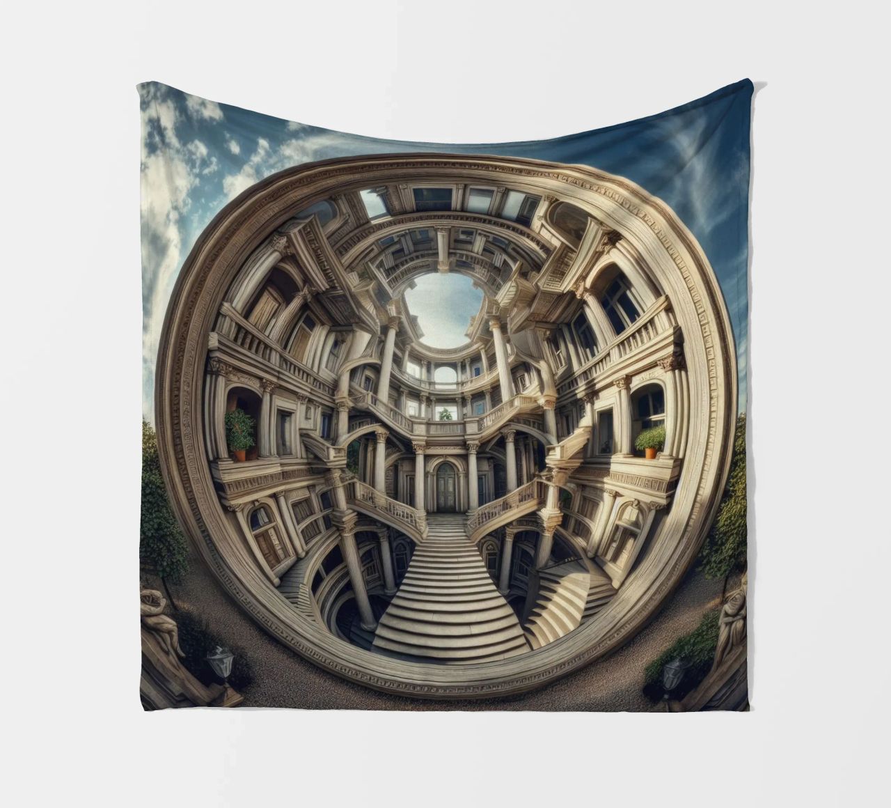 Sphere 004 - Circular Architectural Masterpiece coperta in pile da Spheres
