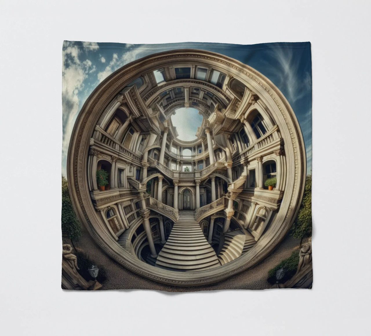 Sphere 004 - Circular Architectural Masterpiece coperta in pile da Spheres