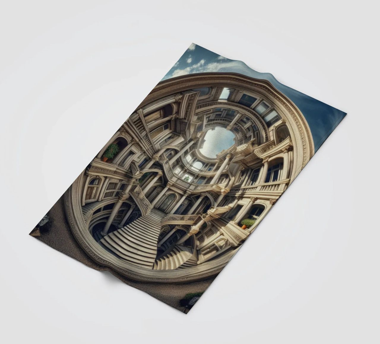 Sphere 004 - Circular Architectural Masterpiece coperta in pile da Spheres