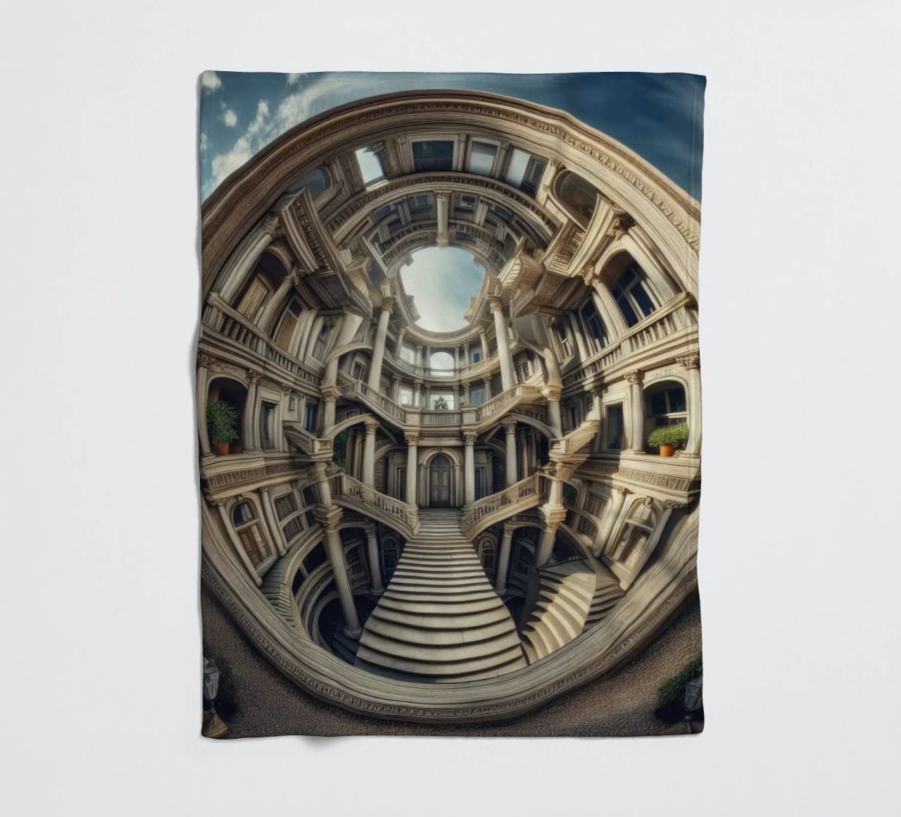 Sphere 004 - Circular Architectural Masterpiece coperta in pile da Spheres
