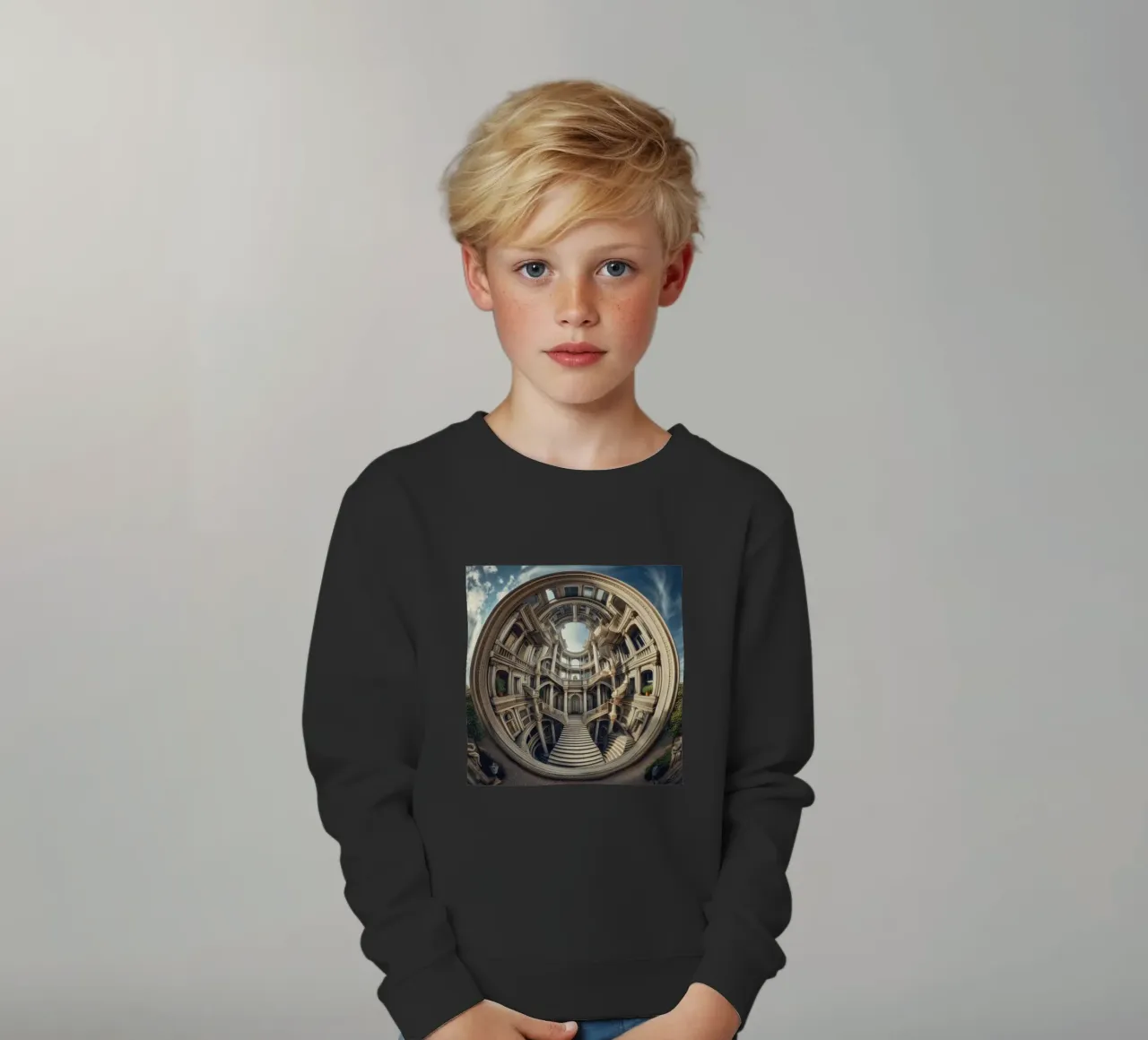 Sphere 004 - Circular Architectural Masterpiece felpa bambino da Spheres