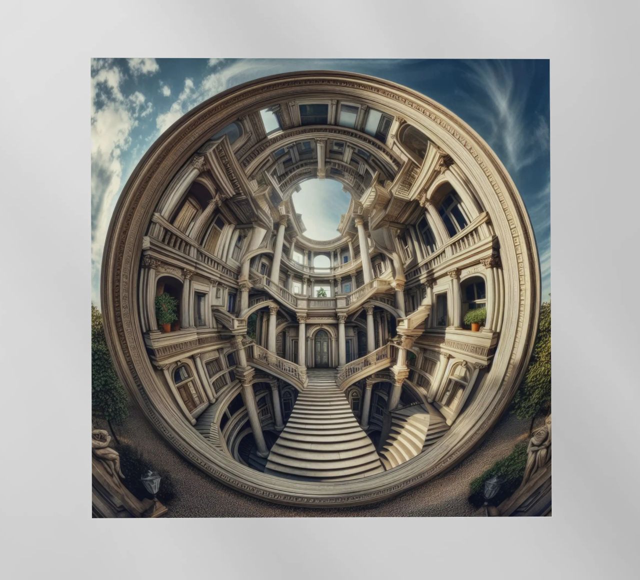 Sphere 004 - Circular Architectural Masterpiece pellicola backlit da Spheres
